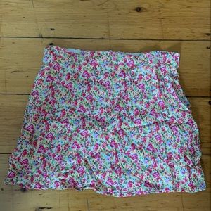 Floral Mini Skirt